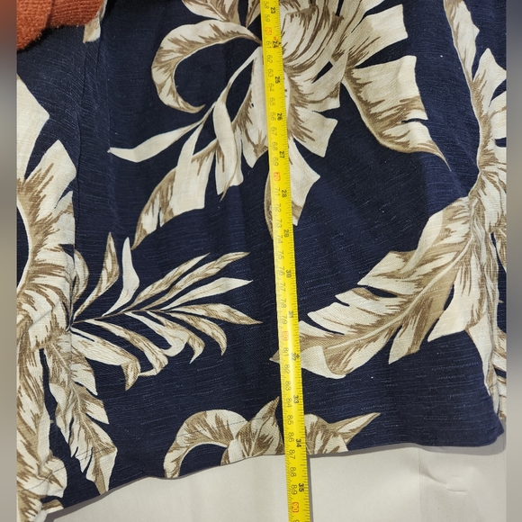 CARIBBEAN 100% Silk Men’s Hawaiian Shirt Dark Navy Blue, size 4XB - Picture 9 of 10